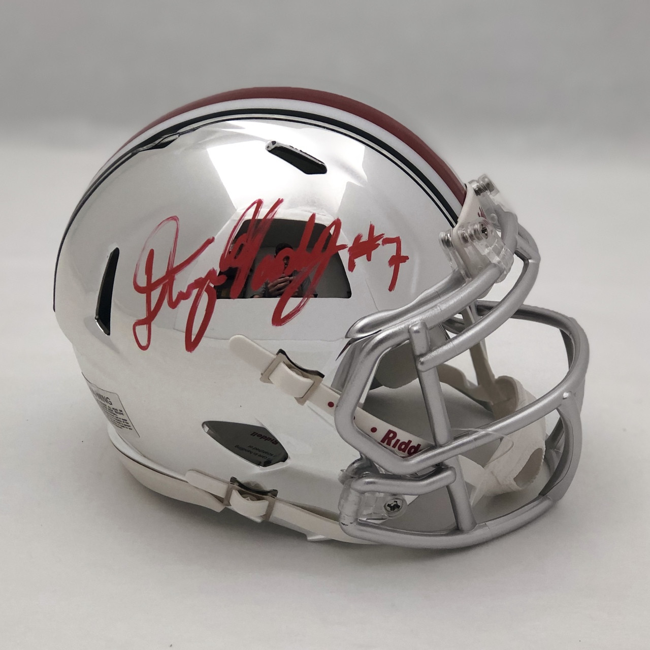 Dwayne Haskins Ohio State Buckeyes Autographed Chrome Mini Helmet (Red  Paint Pen) - Certified Authentic